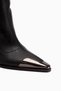 Gretta Black Heeled Stretch Boots - 2