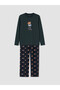 Peak New Season Green Printed Men's Pajama Set - 8