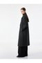 Long Sleeve Pocketed Oversized Long Wrap Coat - 4