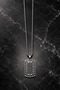 Black Stone Detailed Stainless Steel Men's Locket Necklace - 2