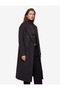 Long-Sleeved, Button-Down, Pocketed, Wrap-Style Cashmere Long Coat. - 2