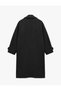 Long Sleeve Pocketed Oversized Long Wrap Coat - 8