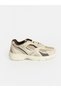 Peak New Season Beige Mesh-Detailed Thick-Soled Women's Sneakers. - 2