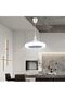 Ceiling Fan with Light 10in E27 30W Silent Low Profile LED fan lamp