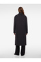 Long-Sleeved, Button-Down, Pocketed, Wrap-Style Cashmere Long Coat. - 3