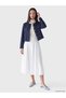 Ozmarka New Season Indigo Crew Neck Women's Jean Jacket - 2
