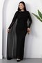 Bicycle collar buckle shawl detail dress k-262760 - 5