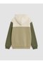 Peak New Season Green Color Block Men's Children's Sweatshirt and Sweatpants - 8