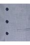 Men's V-Neck Open-Front Vest, Light Blue, Textured, 56110 - 4