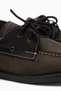 Janica Genuine Leather Khaki Lace-Up Women's Moccasin Shoes. - 4