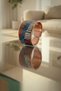 Kök Kilim Rug Yayla Wedding Trousseau Handmade Copper Kilim Rug-Patterned Bracelet and Ring Set, Adjustable - 5