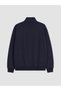 Peak New Season Navy Blue Stand-Up Collar Embroidered Men's Sweatshirt - 8