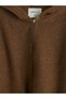 Peak New Season Brown Hooded Women's Curly Coat - 8