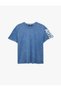 Cotton Short Sleeve Crew Neck Washed Back Printed Slim Fit T-Shirt - 5