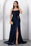 Strapless collar rope strap gown evening dress drp7011 - 3