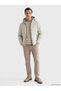 Peak New Season Beige Regular Fit Hooded Men's Puffer Jacket - 2