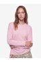 Slim Fit Viscose Fabric Asymmetrical Cut Boat Neck Draped Long Sleeve Blouse - 3