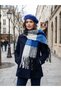 Premium Soft Buklet Atkı French Painter Beret 2-Piece Combination - 4