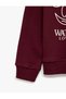 Crew Neck Long Sleeve Floral Print Sweatshirt - 3