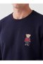 Esvab • Modern & Stylish Zero Roba Collar Cute Teddy Bear Print Men's Sweatshirt - 4