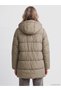 Peak New Season Beige Hooded Women's Puffer Jacket - 4