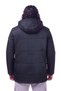 Men's Extra Large Size, Suitable for Weights between 128-190 Kg, Thick Winter Padded Memory Bettino Coat, Navy Blue. - 3