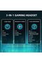 سماعة رأس لاسلكية للألعاب ATTACK SHARK L80PRO من Lightseed Tech - مزودة بميكروفون مزدوج قابل للفصل - L - 3
