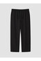 Peak New Season Black Men's Textured Pants with Elastic Waistband. - 5