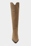 Menfis Rome Suede Pointed Toe Thick Heel Women's Dallas Boots - 7