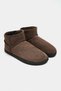 Maran Desert Dark Beige Suede Leather Women's Boots with Thin Sole and Fur Lining. - 4
