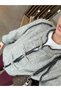 Oversize Knit Cardigan with Buttons and Contrast Stitch Detail - 3