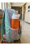 Polycarbonate Bottle 500 ml Elephant Pattern Neon Orange - 4