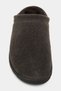 Alos Bay Gray Suede Leather Flat Sole Women's Fur-Lined Slippers - 5