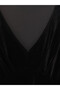 Black Velvet Dress with a Fitted Waist. - 3