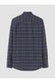 Peak New Season Navy Blue Regular Fit Plaid Men's Shirt - 2