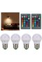 مصابيح RGB متغيرة الألوان مع جهاز تحكم عن بعد، مصباح E27، مصباح LED زخرفي، 40 واط، 85-265 فولت. - 4
