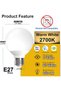 لمبات إضاءة LED على شكل كرة، متوافقة مع أليكسا، قاعدة E27، G80، 6 واط، لمبة إضاءة ذكية، لمبة إضاءة متغيرة الألوان، إضاءة بيضاء دافئة، 2 - 2