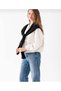Square Patchwork Knit Shoulder Scarf, Patchwork Scarf, Sporty Unisex Boho Shawl Scarf. - 2