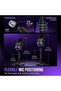 ميكروفون الألعاب AmpliGame AM8PROS1، مجموعة ميكروفون ديناميكي XLR/USB - 7