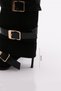 12024 Women's Heeled Boots with Buckle Detail - 5