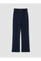 Peak New Season Navy Blue High-Waisted Wide-Leg Women's Pants. - 5
