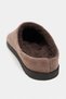 Alos Bay Beige Suede Leather Flat Sole Women's Fur-Lined Slippers - 6
