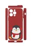 iPhone 13 Pro Max Vorian Camera Protective Case, Red Penguin Design. - 2
