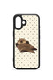iPhone 16 Plus Vorian Black Hole Case, Polka Dot Sleeping Otter Design. - 2