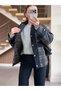 Velvet Collar Plaid Jacket - 7