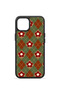 iPhone 15 Vorian Black Hole Case, Green and Burgundy Floral Plaid. - 2