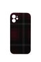 iPhone 11 Vorian Mika Camera Protective Case, Plum Black Plaid.