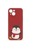 iPhone 15 Vorian Mika Camera Protective Case, Red Penguin.