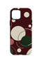 غطاء هاتف iPhone 13 من Vorian، تصميم مزدوج الطبقات، لون "ميرلو" (Merlot). - 4