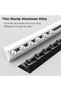 14ft Black Double Rail Curtain Track System - Silent Rollers for Smooth Operation, Perfect for RVs, - 3